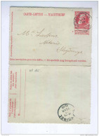 Carte-Lettre Grosse Barbe Cachet SOMERGEM 1912 Vers Notaire à SLEYDINGE  -- B3/334 - Cartes-lettres