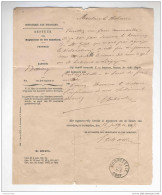 Document En FRANCHISE Administration Enregistrement MOORTZEELE 1887 Vers Notaire à GAND  --  MM468 - Zonder Portkosten