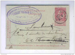 Carte-Lettre Fine Barbe Cachet DINANT 1902 - Cachet Privé Thiran - Remy , Epiceries à MESNIL ST BLAISE  -- B3/327 - Letter-Cards