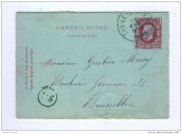 Carte-Lettre Emission 1869 Cachet THY Le CHATEAU 1885 - Origine Manuscrite Idem  -- B3/323 - Postbladen