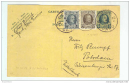 Entier Postal 35 C Houyoux + TP Houyoux GENT GAND 1928 Vers Allemagne - TARIF 1 F -- LL / 700 - Tarjetas 1909-1934