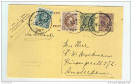 Entier Postal 25 + 5 C Houyoux + TP Houyoux BRUXELLES 1926 Vers Hollande - TARIF 90 C / 6 Mois -- LL / 698 - Cartes Postales 1909-1934