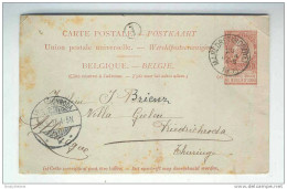 Entier 10 C  Fine Barbe MAREDRET SOSOYE 1895 Vers Allemagne - Boite Rurale I - Origine DENEE  -- LL / 685 - Rural Post