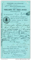 Déclaration D' IMPORTATION De 3 CHEVAUX Ex NL - Timbres Fiscaux 1928 Douane ESSCHEN Village  --  TT747 - Documenti