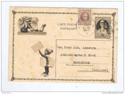 Carte Illustrée Elisabeth Et Père Noel - TP Houyoux THIELT 1931 Vers NL --  B7/011 - Cartoline Illustrate (1971-2014) [BK]