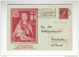 Carte Illustrée 1 F  EXPO  Memling 1939 - Circulée BRUXELLES 17 Mai (Emise Le 15 !!!) 1939 Vers NL --  B7/018 - Illustrierte Postkarten (1971-2014) [BK]