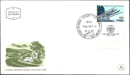 Israel 1967 FDC Memorial Day A Monument To The Trailblazers To Jerusalem [ILT1747] - Storia Postale
