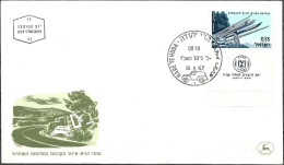 Israel 1967 FDC Memorial Day A Monument To The Trailblazers To Jerusalem [ILT1747] - Brieven En Documenten