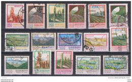 TAIWAN:  1974/78  MODERN  RECONSTRUCTIONS  -  LOT  16  USED  STAMPS  -  YV/TELL. 979//1216 - Used Stamps