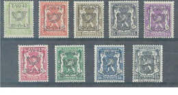 BELGIUM - I-VII-1942 30-VI-1943 - MVLH/*  - STAATSWAPPEN PETIT SCEAU DE L'ETAT -  COB PRE484-492 - Lot 25918 - Sobreimpresos 1936-51 (Sello Pequeno)