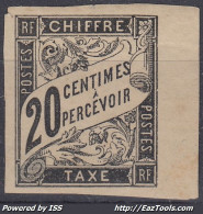 TIMBRE COLONIES GENERALES TAXE N° 8 NEUF * GOMME AVEC CHARNIERE - TB MARGES - Postage Due