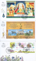 ISRAEL 2020 COMPLETE YEAR FDC SET ALL STAMPS ISSUED + S/SHEETS MNH SEE 8 SCANS - Covers & Documents