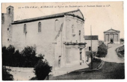 CPA-13-AUBAGNE EGLISE DES PENITENTS NOIRS ET BLANCS/CIRCULEE . -animée-BE - Aubagne