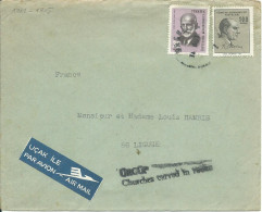 TURQUIE LETTRE 135k PAR AVION POUR LIGUGE ( VIENNE ) DE 1967 LETTRE COVER - Briefe U. Dokumente