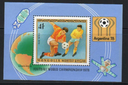 Mongolie; **; Yv N° BF53 ; Mi BL53; Sg MS1136; Foot; Argentine 1978 - Mongolie