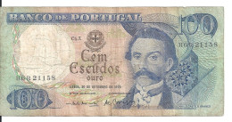 PORTUGAL 100 ESCUDOS 1978 VF P 169 B - Portugal