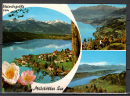 Millstatt, See, Luftaufnahme, B-1950 - Millstatt