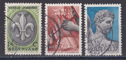 Pays Bas - 1930 - 1948 ( Wilhelmine )   Y&T  N ° 292  293  294  Oblitéré - Gebruikt