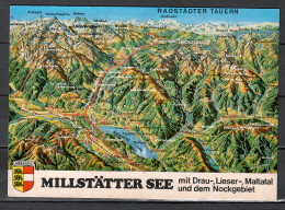 Millstatt, See Mit Drau-, Lieser-, Maltatal Und  Nockgebiet, Luftaufnahme, B-1007 - Millstatt