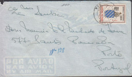 1960. ESTADO DA INDIA. Cover To Portugal With 11 Tgs Overprinted 4$00 Cancelled 20 AGO 1960. Unusual.   - JF442951 - Inde Portugaise