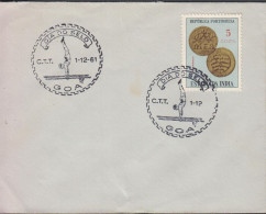 1961. ESTADO DA INDIA. Cover With 5 CENTS Old Coins With Special Sport Cancel SIA DO SELO C.T.T.1-12-61. - JF442963 - India Portoghese