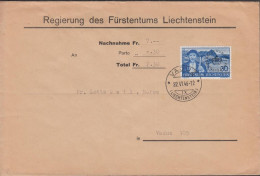 1946. LIECHTENSTEIN. 30 Rp Officials With Overprint REGIERUNGS DIENSTSACHE Solo On Nach... (Michel Dienst 24) - JF445114 - Servizio