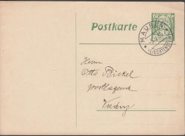 1930. LIECHTENSTEIN. BRIEFKARTE 10 Rp. Wein And Grapes Harvest Cancelled MAUREN 5.V.30. - JF445124 - Other & Unclassified