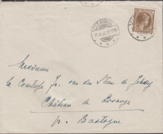 1931. LUXEMBOURG. Großherzogin Charlotte 75 C On Cover To Franca Cancelled CLEAVAUX 13.8.31.  (Michel 189) - JF445132 - Cartas & Documentos