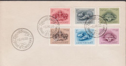 1955. LUXEMBOURG. Fine FDC With Complete Set CARITAS Cancelled First Day Of Issue LUXEMBO... (Michel 541-546) - JF445158 - Lettres & Documents