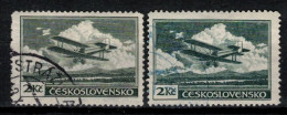 Tchécoslovaquie 1930 Mi 305 (Yv PA 12), Obliteré, Type I+II - Used Stamps