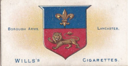 Borough Arms 1906 - Wills Cigarette Card - Antique - 52 Lancaster - Wills