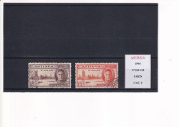 ANTIGUA 1946 N°110-111 USED - 1858-1960 Crown Colony