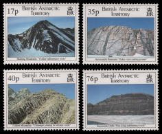 BAT / Brit. Antarktis 1995 - Mi-Nr. 241-244 ** - MNH - Berge / Mountains - Neufs