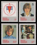 BAT / Brit. Antarktis 1982 - Mi-Nr. 94-97 ** - MNH - Prinzessin Diana - Unused Stamps