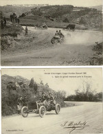 GORDON BENNETT 1905 CIRCUIT D AUVERGNE TOURNANT DU GENDARME ET TOURNANT PRES LA BARAQUE - Rallyes