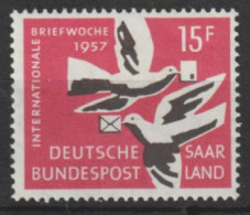 "Deutschland Saargebiet" - MiNr. 408 Deutschland Saargebiet Und Saarland 1957, 5. Okt. Internationale Briefwoche.  Neufe - Oblitérés