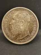 2 FRANK ARGENT 1909 LEOPOLD II TYPE VINCOTTE EN NEERLANDAIS BELGIQUE / BELGIUM SILVER - 2 Frank