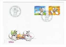 Suisse//Schweiz// Switzerland// 2004 FDC //  Diddl Et Ses Amis / No.1125-1126 - Lettres & Documents