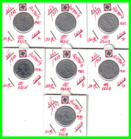 GERMANY - ALEMANIA DEUTFCHES REICH SERIE DE 7 MONEDAS DE 0.50 REICHSPFENNIG AÑO 1939 – KM 96 ( SERIE COMPLETA 7 CECAS ) - 50 Reichspfennig