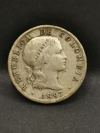 10 CENTAVOS ARGENT 1897 COLOMBIE / COLOMBIA SILVER - Colombia