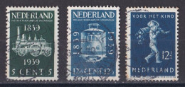 Pays Bas - 1930 - 1948 ( Wilhelmine )   Y&T  N ° 325  326  330  Oblitéré - Gebruikt