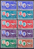 Sharjah 1966 Mi. 221-230A, Jahr Der Internationalen Zusammenarbeit Complete Set (Used) - Dubai