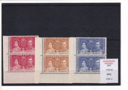 NORTHERN RHODESIA 1937 N°22-24 MNL - Northern Rhodesia (...-1963)