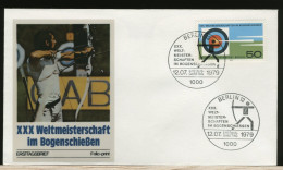 GERMANY - DEUTSCHE - EMA -  KOLN  GENERAL VIKARIATBERLIN - FDC 1979 -  BOGENSCHIEBEN  -  TIRO CON ARCO - Boogschieten