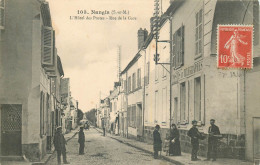 SEINE ET MARNE  NANGIS  Rue De La Gare  Hotel Des Postes - Nangis