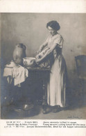 MUSEE - Salon De 1911 - Franck Bail - Jeune Servante Taillant La Soupe - ND Phot - Carte Postale Ancienne - Museum