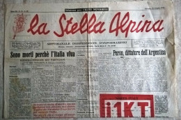 La Stella Alpina Anno III 24 1946 Edizione Per L'Alto Caduti Nel Novarese E Valsesia Partigiani In Val Di Vedro - Oorlog 1939-45