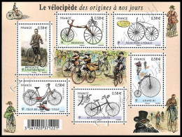 [Q] Francia / France 2011: Foglietto Velocipedi E Biciclette / Velocipedes And Bicycles S/S ** - Wielrennen