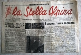 La Stella Alpina Anno III 21 1946 Edizione Per L'Alto Novarese Partigiani Salussola Valsesia Resistenza - War 1939-45