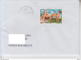 # ROMANIA : DOGS Cover Circulated In Romania #853721995 - Registered Shipping! - Lettres & Documents